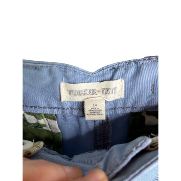 Tucker + Tate Chinos Pants Boys 14 Light Blue Flat Front Classic - Picture 2 of 9